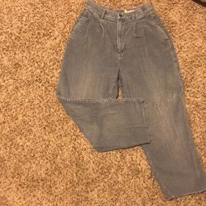 Blue corduroy pants
